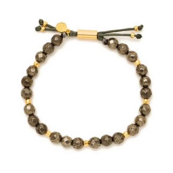 Gorjana Power Gemstone Bracelet | NWT | Pyrite & Gold - Picture 1 of 8